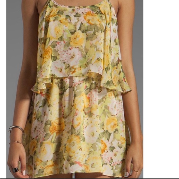 lovers + friend open back floral print dress L - Picture 2 of 7